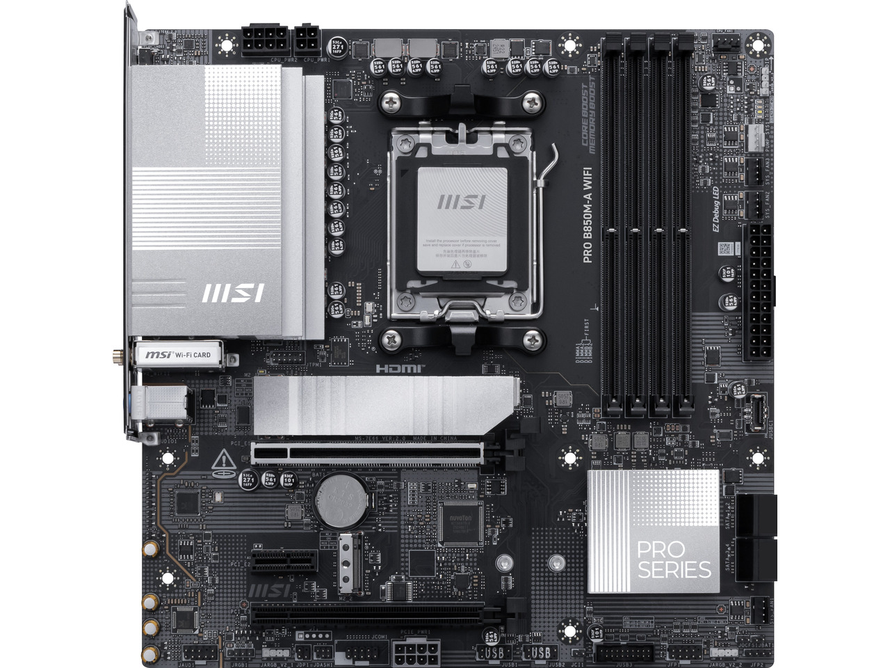 MSI PRO B850M-A WIFI AM5 , Wi- - đánh giá và giá Am5 Micro Atx Pcie 5.0 Motherboard